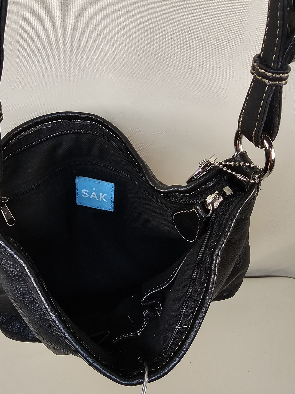 The Sak Leather Crossbody Bag - Black - Picture 6 of 15